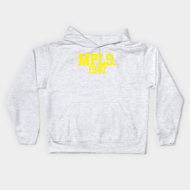 Minneapolis "MPLS." Kids Hoodie by GloopTrekker